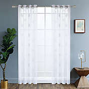 Lyndale Harper 95-Inch Grommet Sheer Window Curtain Panel in White (Single)