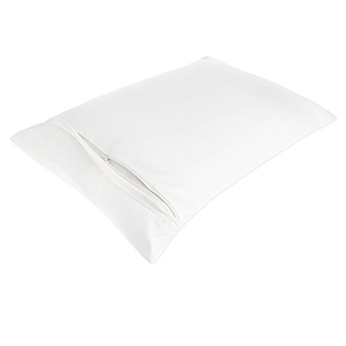 Nestwell&trade; Aloe Infused Satin King Pillow Protector in White. View a larger version of this product image.