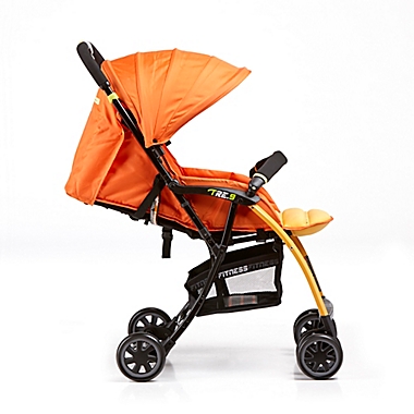 Pali&trade; Tre.9 Fitness Stroller in Sao Paolo Orange. View a larger version of this product image.