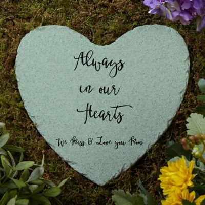 Memorial Expressions Personalized Heart Garden Stone