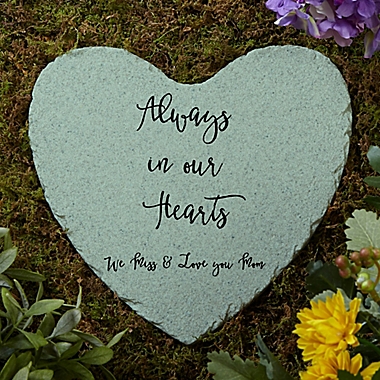 Memorial Expressions Personalized Heart Garden Stone. View a larger version of this product image.