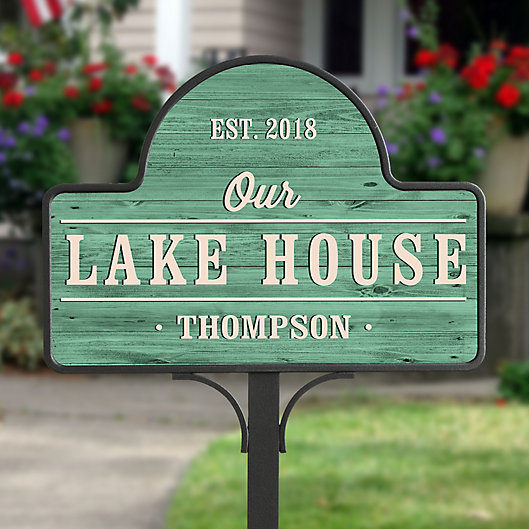 Alternate image 1 for Home Away From Home Personalized Magnetic Garden Sign