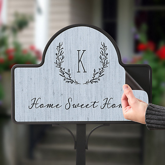 Alternate image 1 for Farmhouse Floral Personalized Magnetic Garden Sign