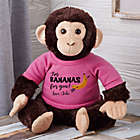 Alternate image 0 for Bananas For You Personalized Plush Monkey