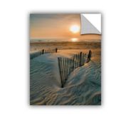 Sunrise Over Hatteras Vinyl Wall Art in White