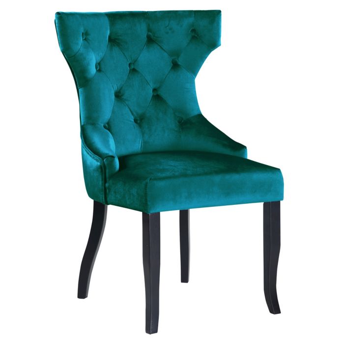 teal dining chairs velvet