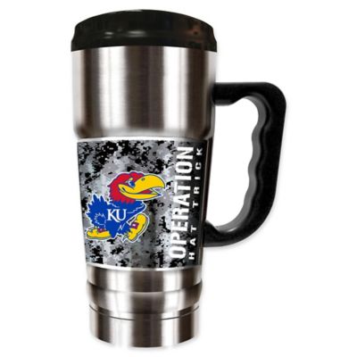 University of Kansas Operation Hat Trick&trade; Stainless Steel Travel Mug