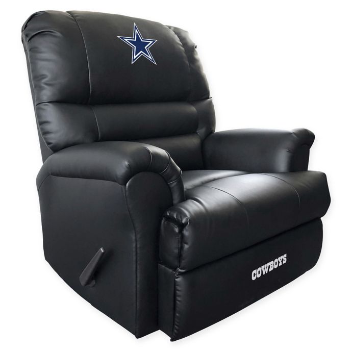 Nfl Dallas Cowboys Embroidered Faux Leather Recliner Bed Bath