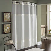 Hookless&reg; Escape 71-Inch x 74-Inch Fabric Shower Curtain and Liner Set in Ivory