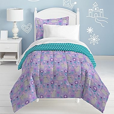 Dream Factory Cat Garden 5-Piece Reversible Twin Comforter Set in Grey. View a larger version of this product image.