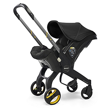 Doona&trade;+ Infant Car Seat/Stroller with LATCH Base in Nitro/Black. View a larger version of this product image.