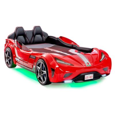 twin car bed with lights