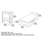 Alternate image 7 for JAY-BE Visitor Folding Guest Bed with Memory Foam Mattress in Black