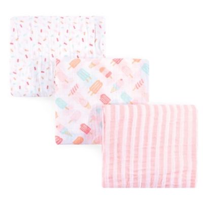 pink muslin swaddle blankets