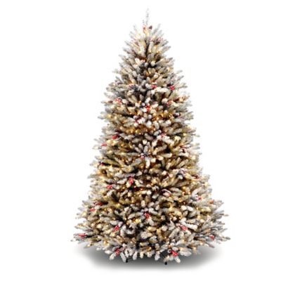 National Tree Company 7-Foot Pre-Lit Dunhill Fir Christmas Tree