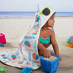 Beach Fun! Personalized Hooded Beach & Pool Towel