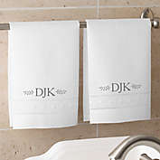Meadow Monogrammed Personalized Guest Towel Set