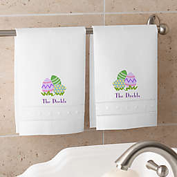 Easter Egg Personalized 2-Piece Guest Towel Set