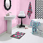 Alternate image 1 for Betsey Johnson&reg; Flower Stripe 3 Piece Bath Towel Set