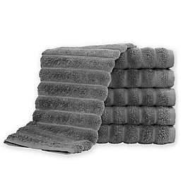 Brampton 4-Piece Hand Towel Set  in Grey