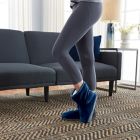 Alternate image 1 for Therapedic&reg; Size Medium/Large Unisex Weighted Slippers in Navy