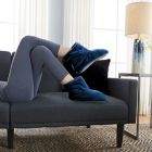 Alternate image 2 for Therapedic&reg; Size Medium/Large Unisex Weighted Slippers in Navy