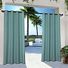 Alternate image 0 for Solid Indoor/Outdoor 84-Inch Grommet Window Curtain Panels in Teal (Set of 2)