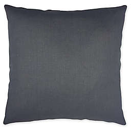 Make-Your-Own-Pillow Studio Linen Square Throw Pillow Cover in Dark Indigo
