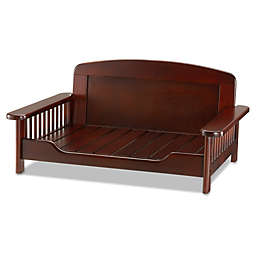 Richell® Elevated Wooden Pet Bed in Brown