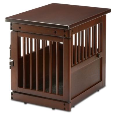 Small Wooden End Table Dog Crate 