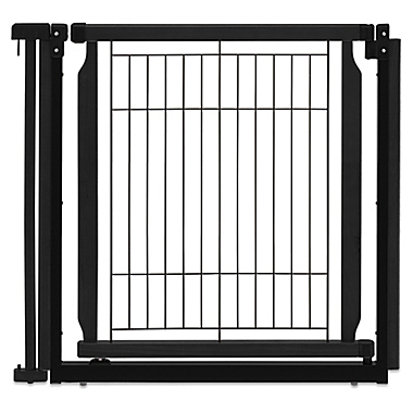 Richell&reg; Convertible Elite Door Panel Pet Gate in Black. View a larger version of this product image.