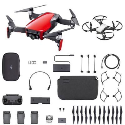 dji mavic air flame red fly more combo