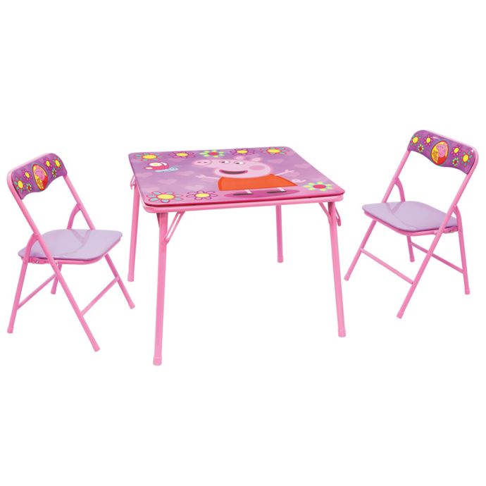 Peppa Pig 3-Piece Activity Table in Pink | Bed Bath & Beyond