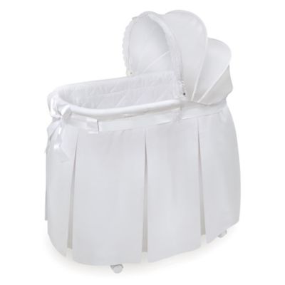 badger basket lovely wishes bassinet in grey