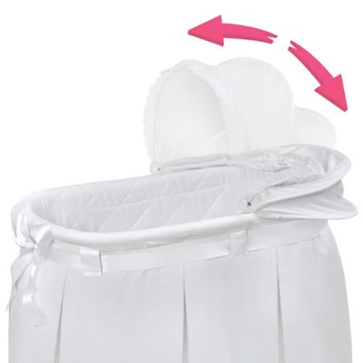 badger basket lovely wishes bassinet in grey