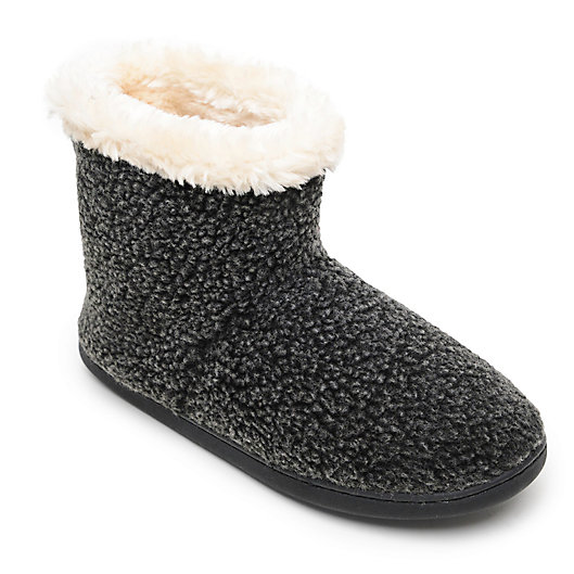 Alternate image 1 for Minnetonka® Betty Small Women's Bootie Slippers in Charcoal