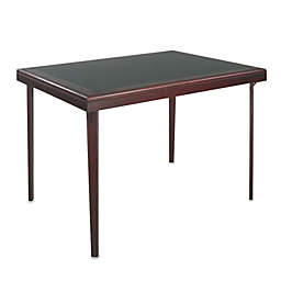 Cosco® Rectangular Wood Folding Table with Vinyl Inset