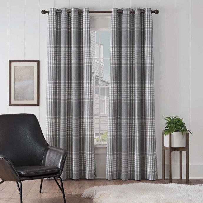 Ugg Terra Plaid Grommet Window Curtain Panel Single Bed Bath Beyond