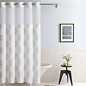 Hookless&reg; Starburst Fabric Shower Curtain in Metallic Gold