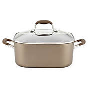 Anolon&reg; Advanced Nonstick 7 qt. Hard-Anodized Covered Square Dutch Oven in Umber