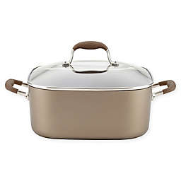 Anolon® Advanced Nonstick 7 qt. Hard-Anodized Covered Square Dutch Oven in Umber