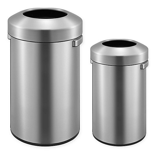 Alternate image 1 for Eko® Urban Commercial Stainless Steel Open Top Trash Can