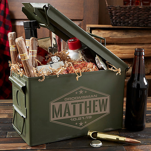 Alternate image 1 for Groomsman Personalized Ammo Can