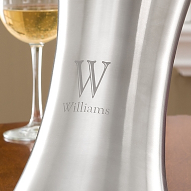 Sleek Elegance Personalized Stainless Steel Wine Chiller. View a larger version of this product image.