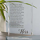 Alternate image 2 for His and Hers Vows Personalized Colored Keepsake