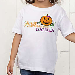 Cutest Pumpkin In The Patch Personalized Toddler T-Shirt