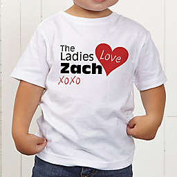 The Ladies Love Me Personalized Toddler T-Shirt