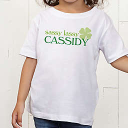 Born Lucky Personalized Toddler T-Shirt