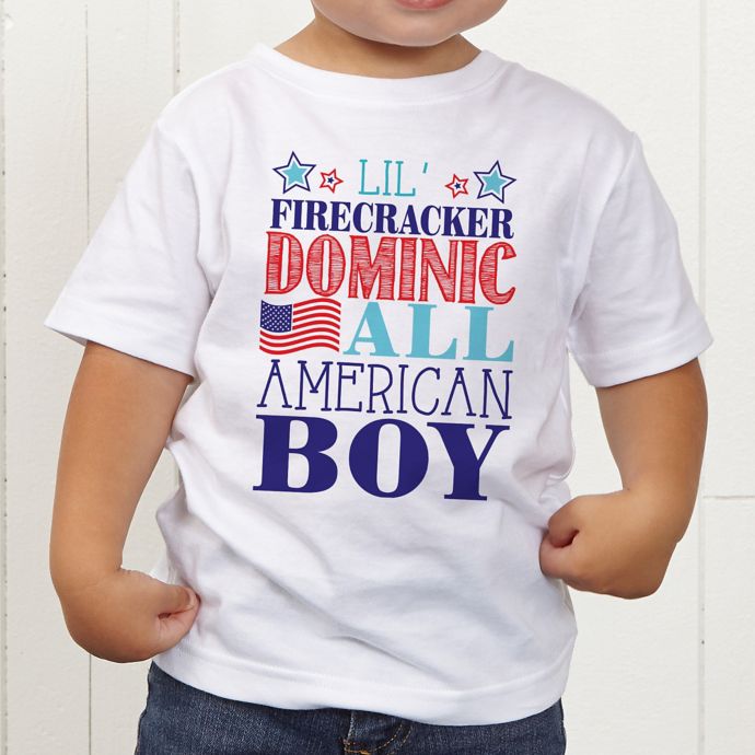 Red, White and Blue Personalized Toddler TShirt buybuy BABY