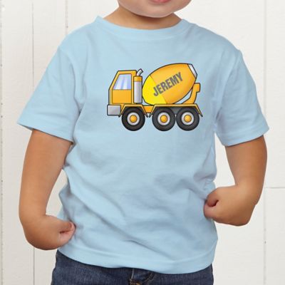 Construction Trucks Personalized Toddler T-Shirt